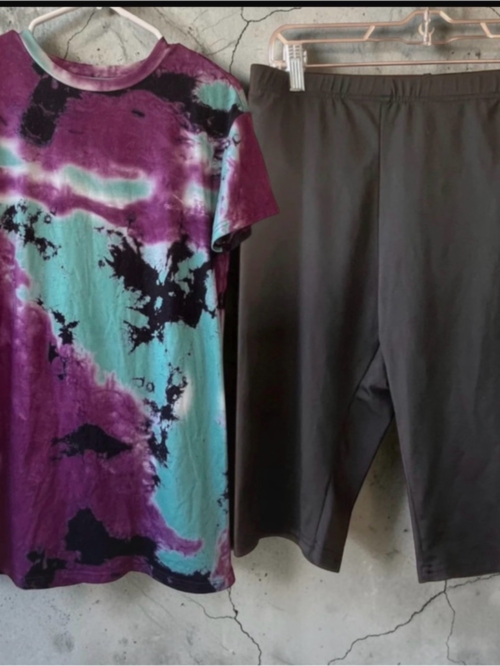 SHEIN Black shorts L Pants and shirt S